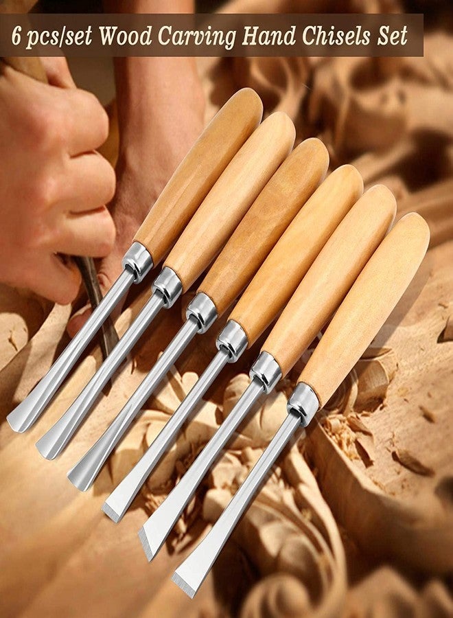 Artnery Heavy Duty 6 Pcs Wood Carving Chisel Set For Home & Professional Use - Image 5